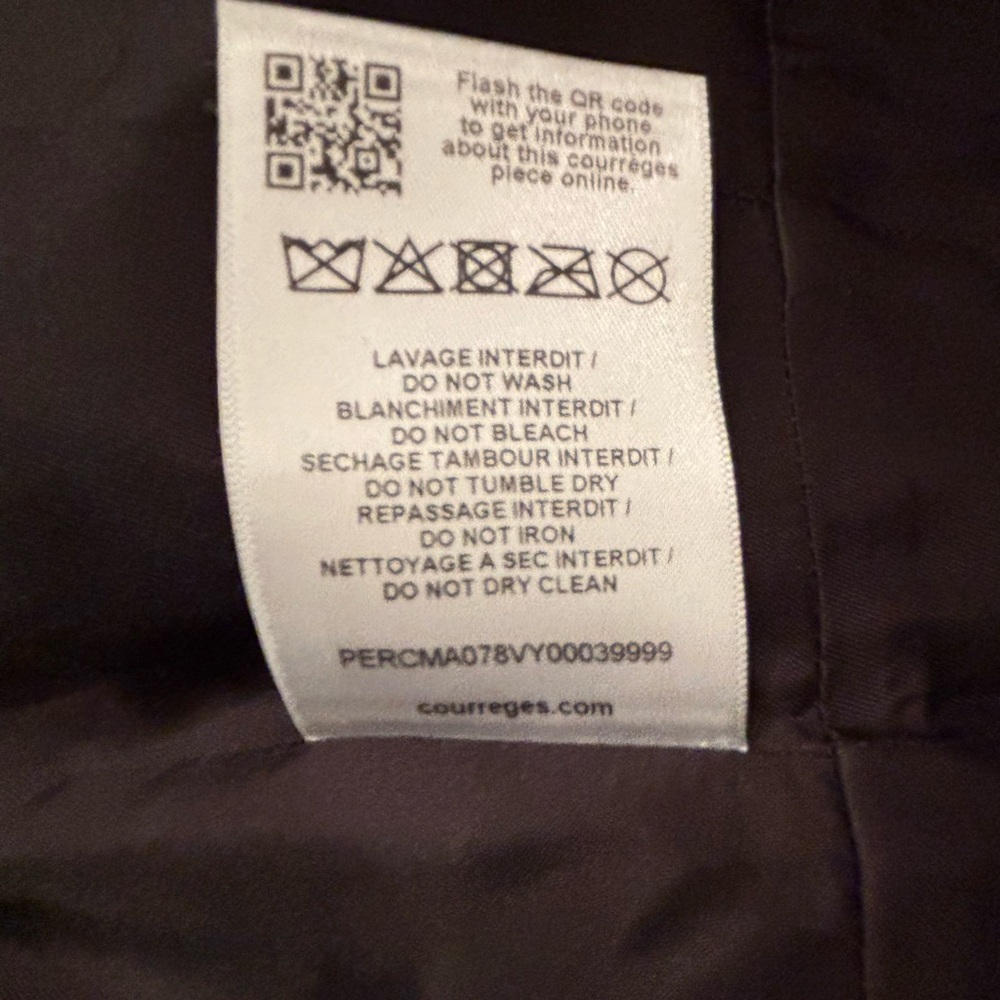 Courreges Reedition Vinyl Trench *new* Size 34 Trade 36? - Picture 16 of 16